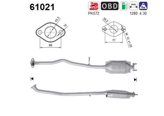 Katalizatoriaus keitiklis AS 61021
