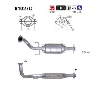 Katalizatoriaus keitiklis AS 61027D