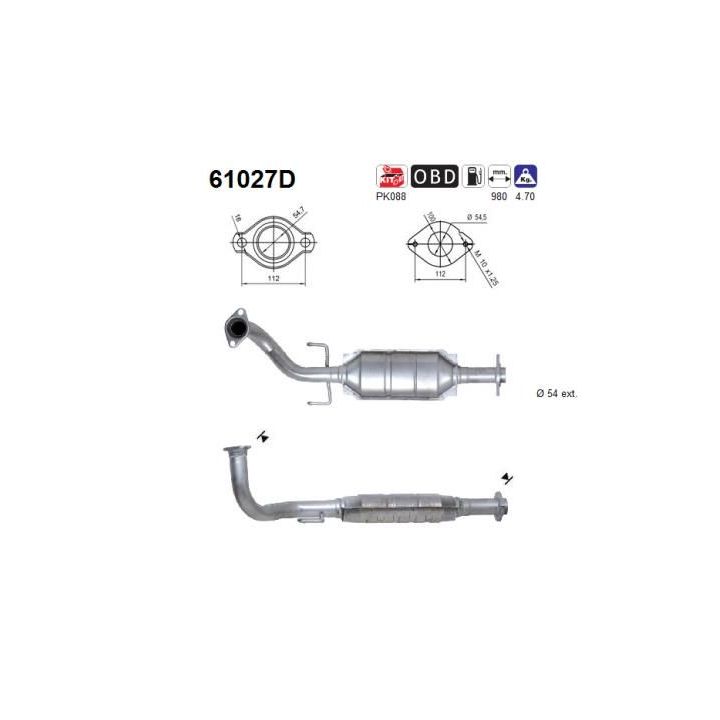 Katalizatoriaus keitiklis AS 61027D