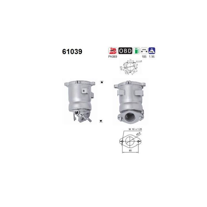 Katalizatoriaus keitiklis AS 61039