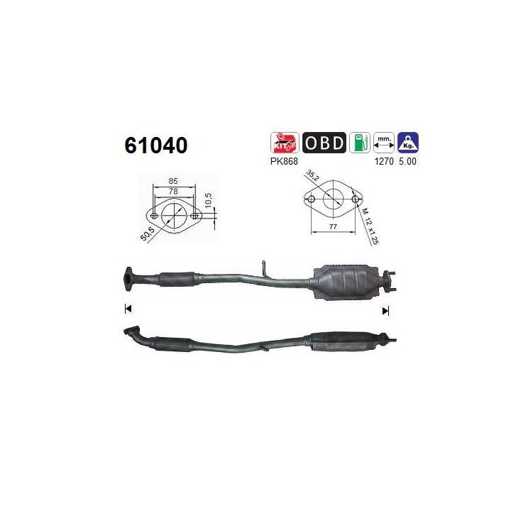 Katalizatoriaus keitiklis AS 61040