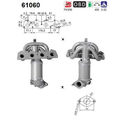 Katalizatoriaus keitiklis AS 61060