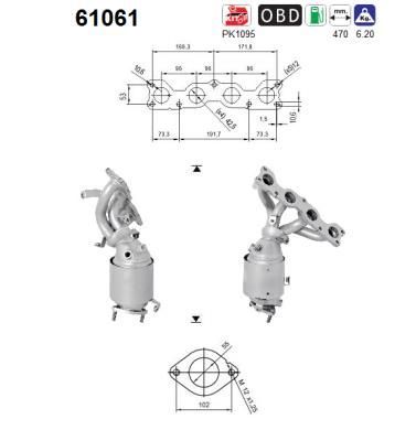 Katalizatoriaus keitiklis AS 61061