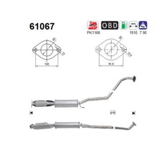 Katalizatoriaus keitiklis AS 61067
