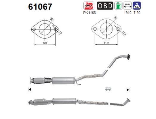 Katalizatoriaus keitiklis AS 61067