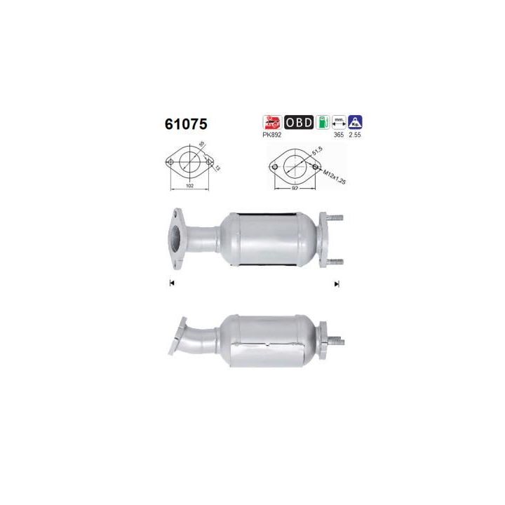 Katalizatoriaus keitiklis AS 61075