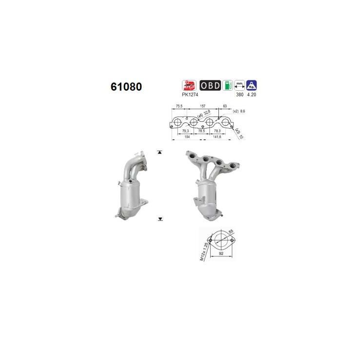 Katalizatoriaus keitiklis AS 61080