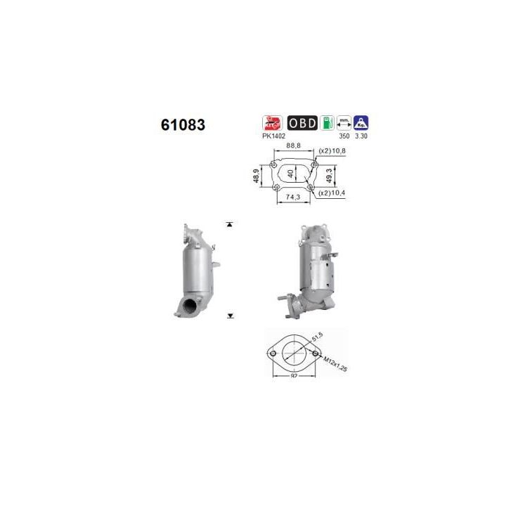Katalizatoriaus keitiklis AS 61083