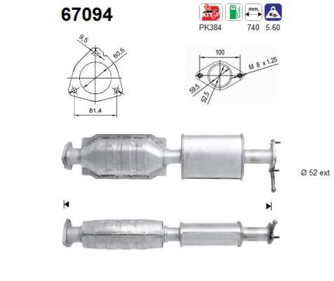 Katalizatoriaus keitiklis AS 67094