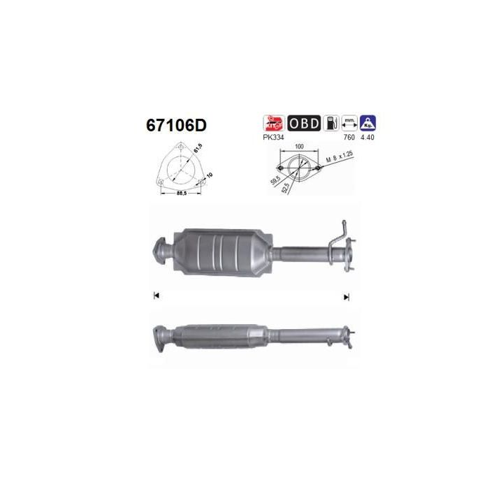 Katalizatoriaus keitiklis AS 67106D