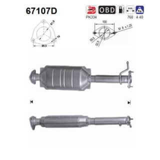 Katalizatoriaus keitiklis AS 67107D