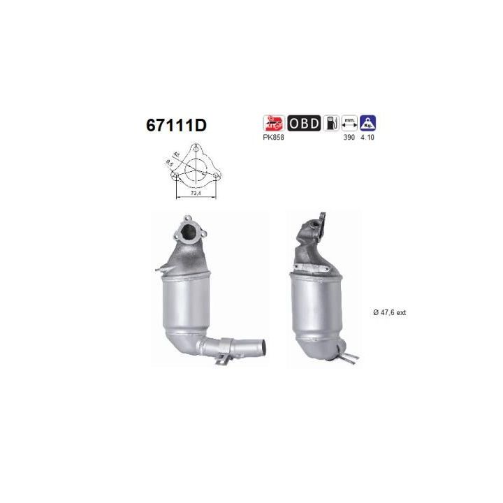 Katalizatoriaus keitiklis AS 67111D