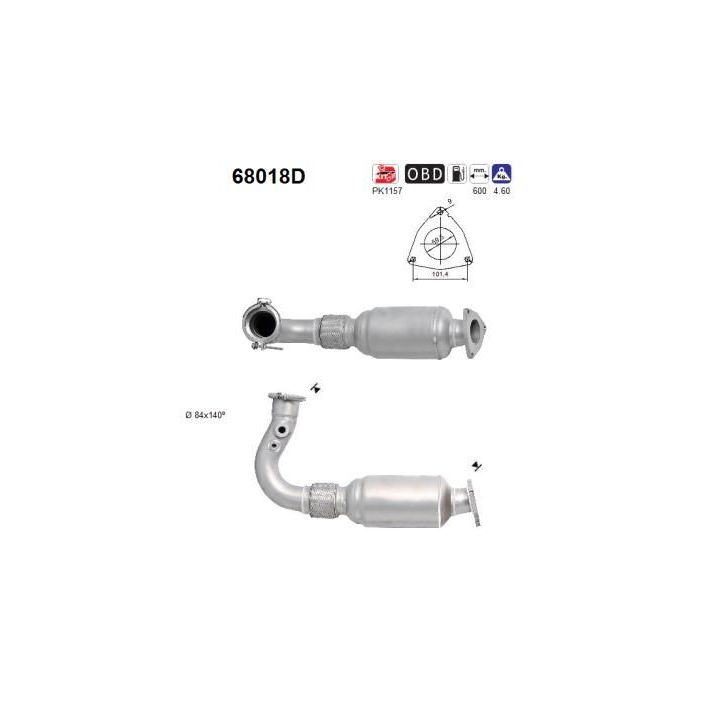 Katalizatoriaus keitiklis AS 68018D