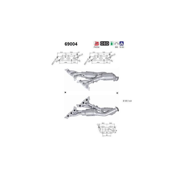 Katalizatoriaus keitiklis AS 69004