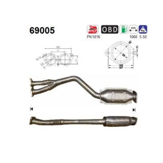 Katalizatoriaus keitiklis AS 69005