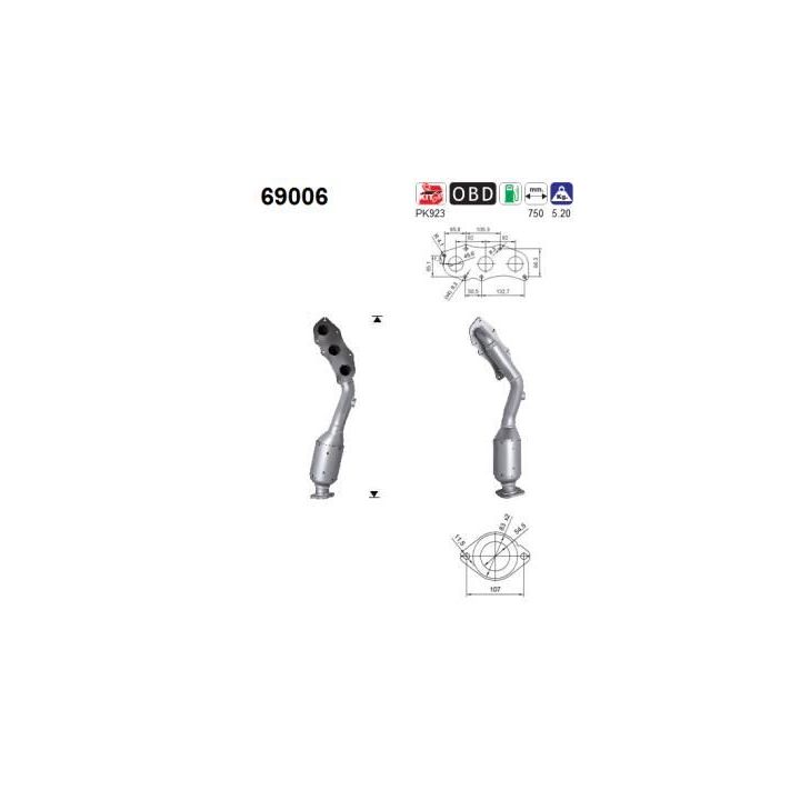Katalizatoriaus keitiklis AS 69006