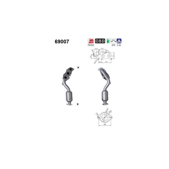 Katalizatoriaus keitiklis AS 69007