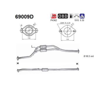 Katalizatoriaus keitiklis AS 69009D