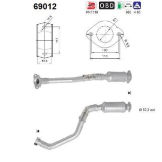 Katalizatoriaus keitiklis AS 69012