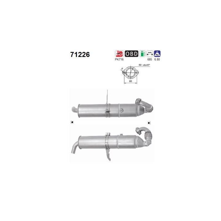 Katalizatoriaus keitiklis AS 71226