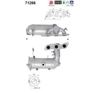 Katalizatoriaus keitiklis AS 71266