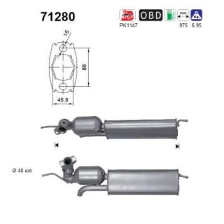 Katalizatoriaus keitiklis AS 71280
