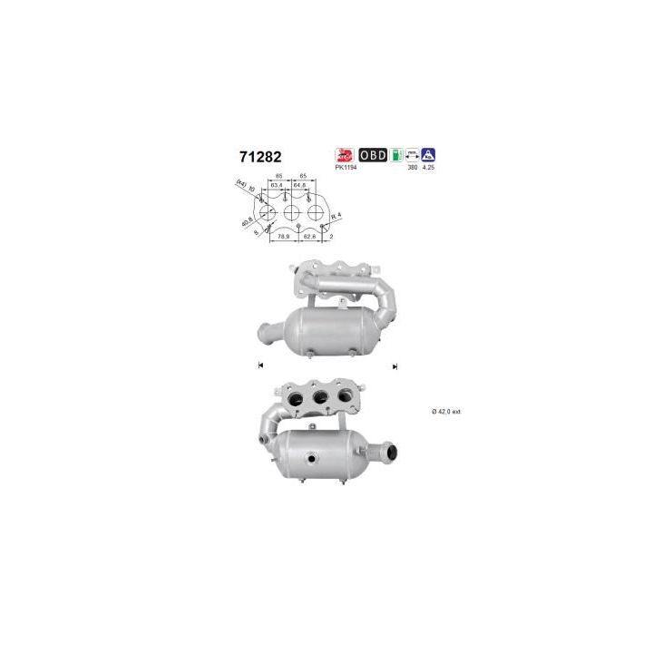 Katalizatoriaus keitiklis AS 71282