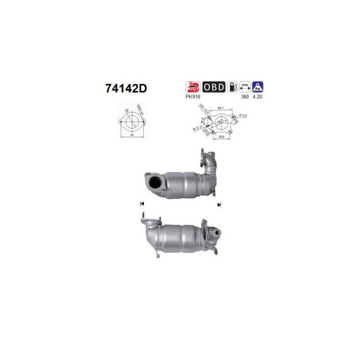 Katalizatoriaus keitiklis AS 74142D