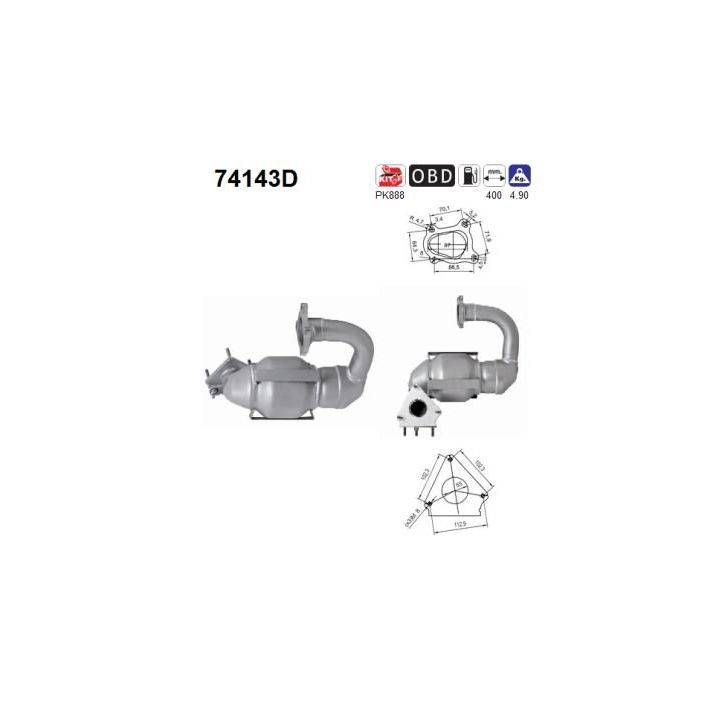 Katalizatoriaus keitiklis AS 74143D