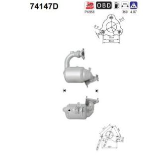 Katalizatoriaus keitiklis AS 74147D