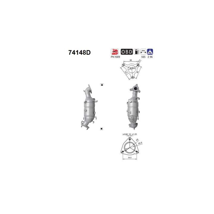 Katalizatoriaus keitiklis AS 74148D