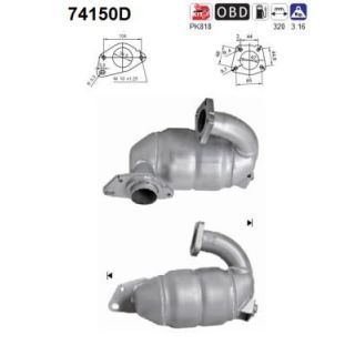Katalizatoriaus keitiklis AS 74150D