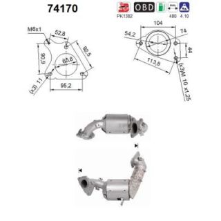 Katalizatoriaus keitiklis AS 74170