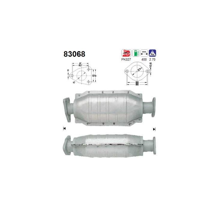 Katalizatoriaus keitiklis AS 83068