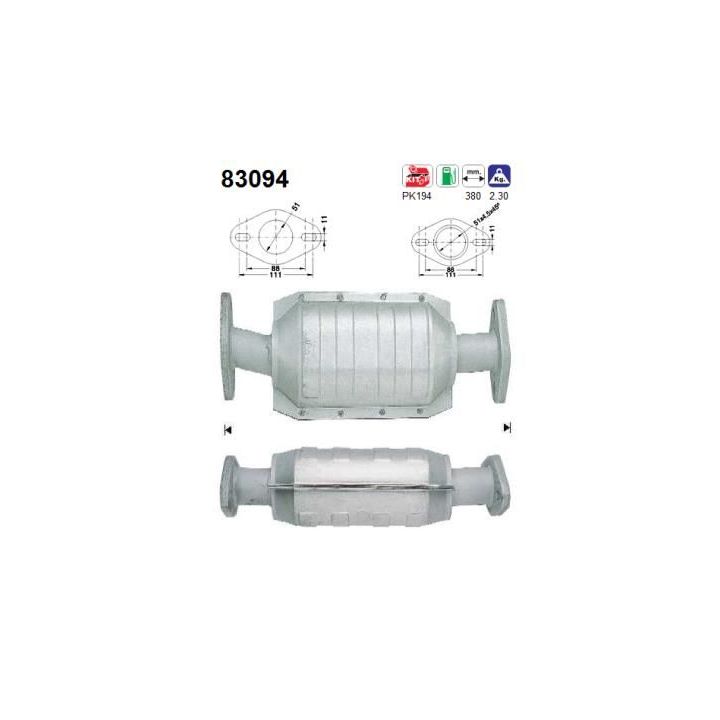 Katalizatoriaus keitiklis AS 83094