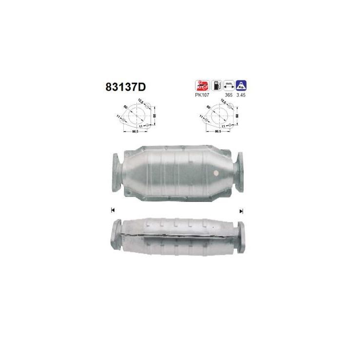 Katalizatoriaus keitiklis AS 83137D