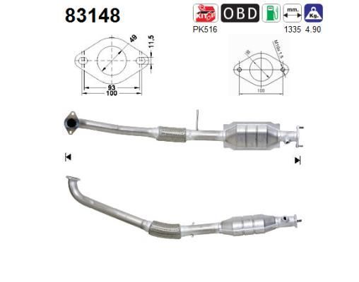 Katalizatoriaus keitiklis AS 83148