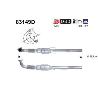 Katalizatoriaus keitiklis AS 83149D