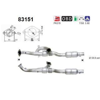 Katalizatoriaus keitiklis AS 83151