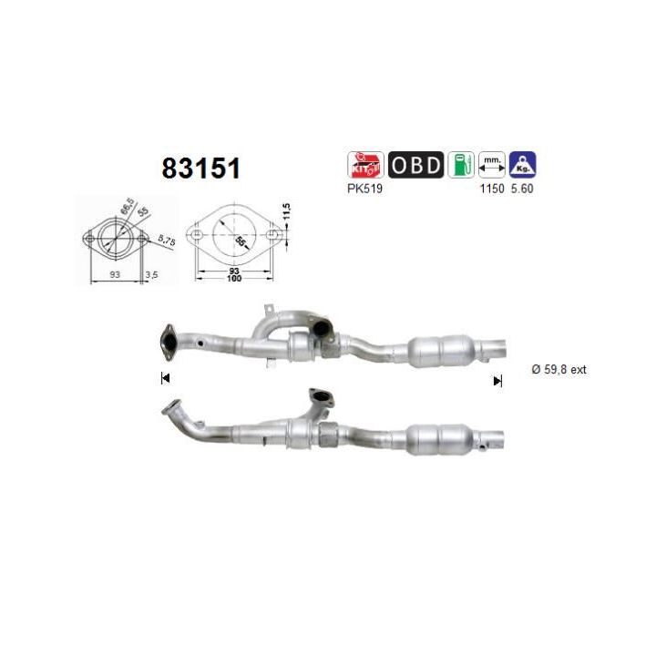 Katalizatoriaus keitiklis AS 83151