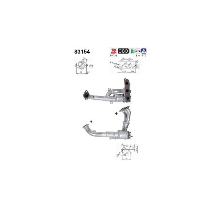 Katalizatoriaus keitiklis AS 83154