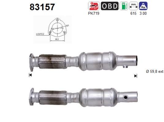 Katalizatoriaus keitiklis AS 83157