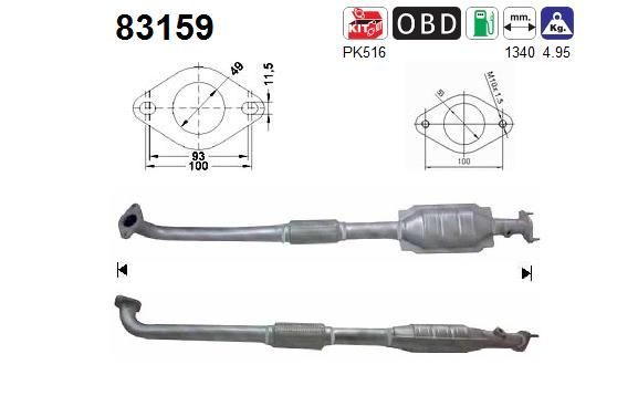 Katalizatoriaus keitiklis AS 83159