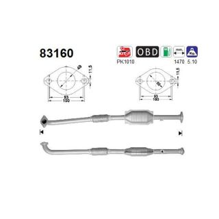 Katalizatoriaus keitiklis AS 83160
