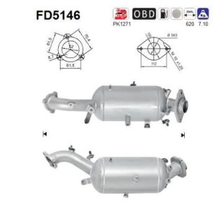 Suodžių / kietųjų dalelių filtras, išmetimo sistema AS FD5146