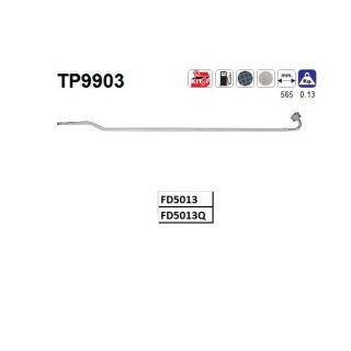 Slėgio vamzdelis, slėgio jutiklis (suodžių/dalelių filtras) AS TP9903