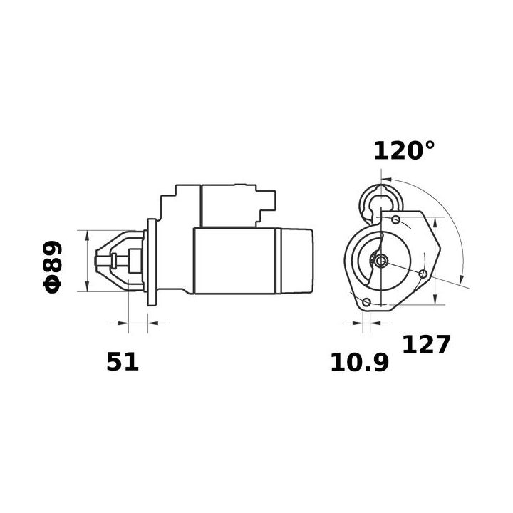 Starteris MAHLE MS 100