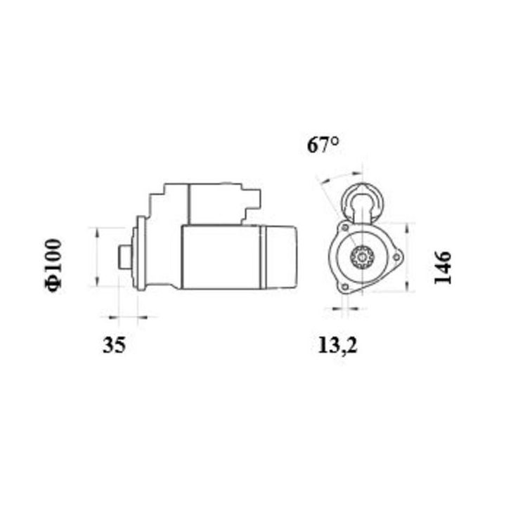 Starteris MAHLE MS 1000