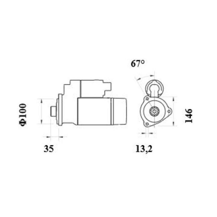 Starteris MAHLE MS 1002