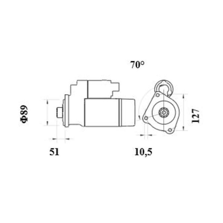 Starteris MAHLE MS 1003